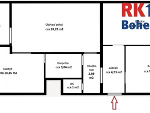 Pronájem bytu 3+1, Praha - Kobylisy, Šiškova, 68 m2