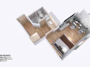 Pronájem bytu 1+kk, Brno, Svatoplukova, 21 m2