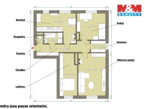 Prodej bytu 3+1, Krásné Údolí, 81 m2