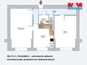 Prodej bytu 2+1, Nedvědice, 63 m2