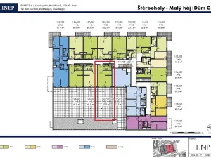 Prodej bytu 1+kk, Praha - Dolní Měcholupy, Honzíkova, 41 m2