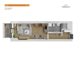 Pronájem bytu 1+kk, Praha, Kolbenova, 40 m2