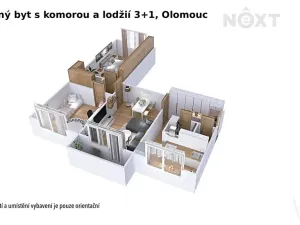 Prodej bytu 3+1, Olomouc, tř. Kosmonautů, 73 m2