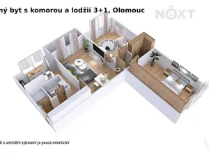 Prodej bytu 3+1, Olomouc, tř. Kosmonautů, 73 m2