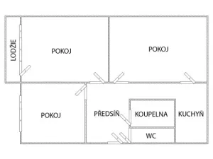 Pronájem bytu 3+1, Ostrov, Krušnohorská, 84 m2