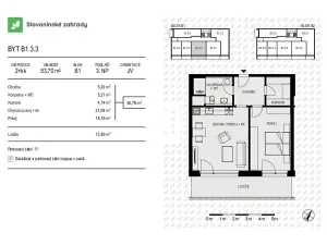 Prodej bytu 2+kk, Olomouc, Loudova, 54 m2