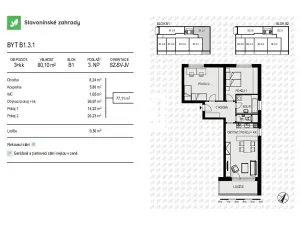 Prodej bytu 3+kk, Olomouc, Loudova, 80 m2