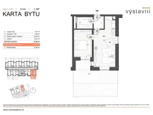 Prodej bytu 2+kk, Ostrava, Výstavní, 47 m2