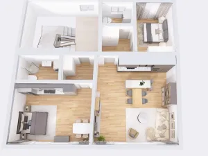 Prodej bytu 1+kk, Jáchymov, náměstí Republiky, 38 m2