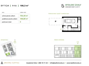 Prodej bytu 4+kk, Úvaly, Škvorecká, 107 m2