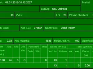 Prodej lesa, Velká Polom, 3922 m2