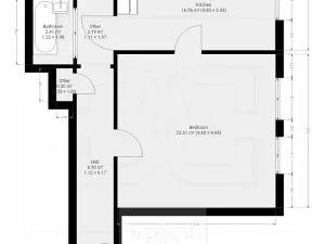 Pronájem bytu 2+kk, Praha - Libeň, U svobodárny, 60 m2