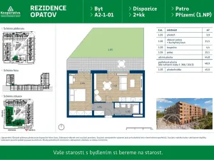 Pronájem bytu 2+kk, Praha - Chodov, Líbalova, 48 m2