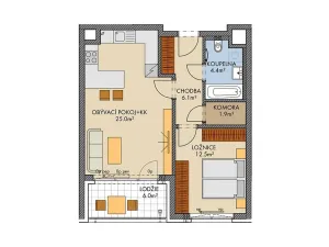 Prodej bytu 2+kk, Praha, Huppnerova, 52 m2