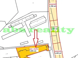 Prodej zemědělského objektu, Dolní Chvatliny, 1691 m2