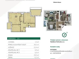 Prodej bytu 3+kk, Havlíčkův Brod, Stromovka, 98 m2