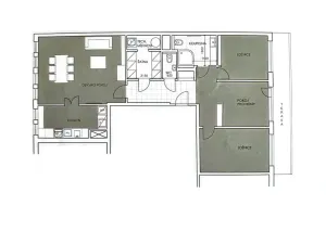 Prodej bytu 4+1, Praha - Vinohrady, Záhřebská, 87 m2