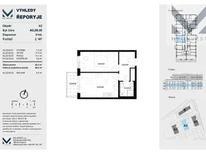 Prodej bytu 2+kk, Praha - Řeporyje, Jáchymovská, 47 m2