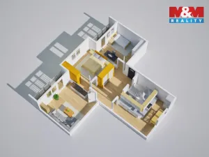 Prodej bytu 3+1, Teplice, Palackého, 74 m2