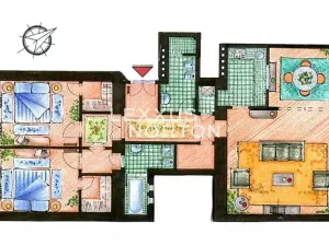 Pronájem bytu 3+1, Praha - Nové Město, Odborů, 104 m2