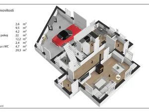 Prodej chalupy, Krouna, 111 m2