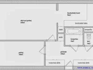 Prodej bytu 2+kk, Praha, Janovská, 50 m2