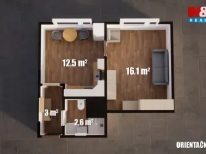 Pronájem bytu 2+kk, Stráž pod Ralskem, Máchova, 37 m2