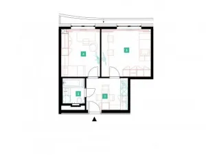 Pronájem bytu 2+1, Praha - Stodůlky, Mukařovského, 42 m2