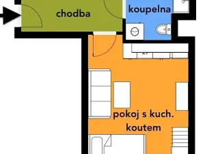 Prodej bytu 1+kk, Brno, Turgeněvova, 40 m2