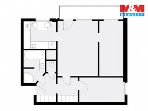 Prodej bytu 3+1, Praha - Braník, Údolní, 60 m2