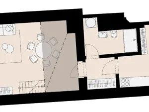 Pronájem bytu 1+1, Praha - Žižkov, Jeronýmova, 41 m2