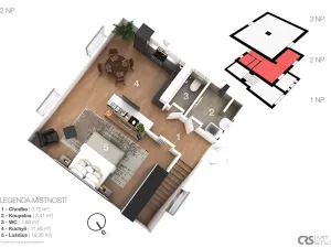 Prodej rodinného domu, Dobšice, Leska, 80 m2