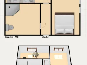 Prodej bytu 1+1, Deštné v Orlických horách, 31 m2