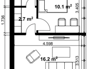 Prodej bytu 3+kk, Praha - Karlín, Nekvasilova, 56 m2