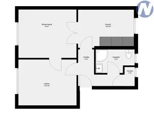 Prodej bytu 2+1, Volary, Revoluční, 51 m2