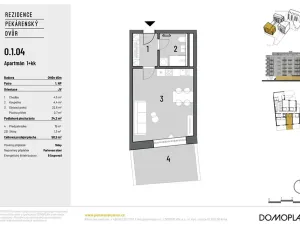Prodej bytu 1+kk, Brno, Bratislavská, 34 m2
