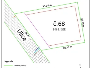 Prodej pozemku pro bydlení, Odry, 792 m2