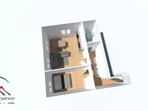 Pronájem bytu 2+kk, Ostrava, Palackého, 50 m2