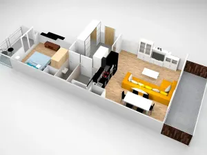 Prodej bytu 2+kk, Praha - Hlubočepy, Silurská, 64 m2