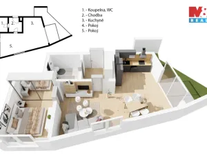 Prodej bytu 2+kk, Praha - Střížkov, Střížkovská, 74 m2