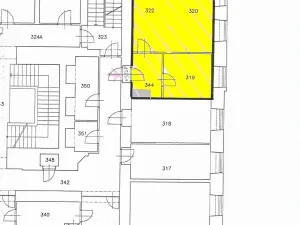 Pronájem kanceláře, Brno, Josefská, 51 m2