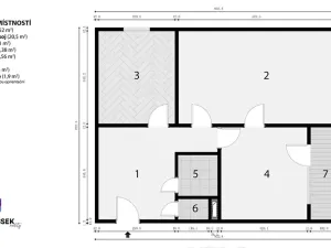 Prodej bytu 2+1, Brno, Chopinova, 58 m2