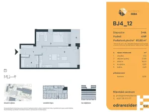 Prodej bytu 2+kk, Praha - Bohnice, Lodžská, 66 m2