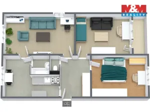 Prodej bytu 3+1, Krajková, 75 m2