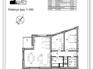 Prodej bytu 3+kk, Pardubice, Husova, 92 m2