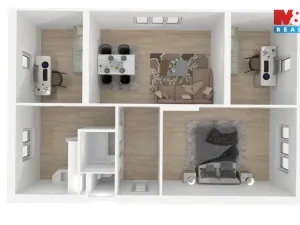 Prodej bytu 2+1, Čestice, 57 m2