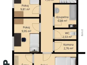 Prodej bytu 4+kk, Plzeň, 89 m2