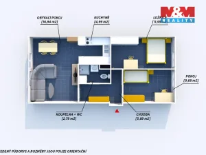 Prodej bytu 3+1, Praha - Záběhlice, 52 m2