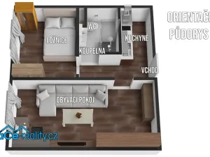 Prodej bytu 2+kk, Rychnov nad Kněžnou, Na Trávníku, 36 m2