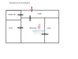 Pronájem bytu 2+1, Olomouc, Trnkova, 44 m2